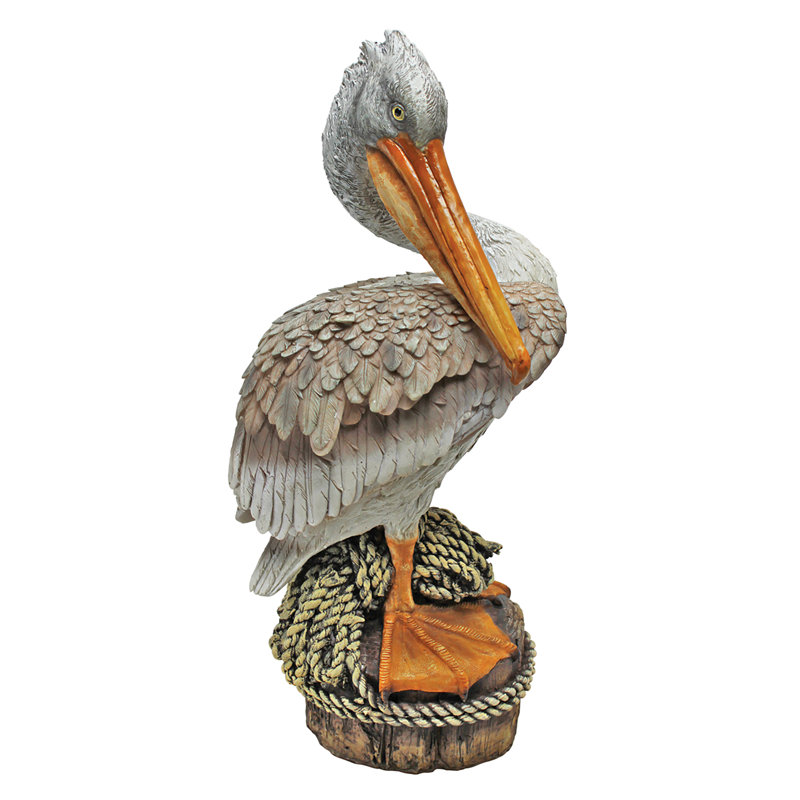 Design Toscano Ocean Side Pier 51 Pelican Statue & Reviews